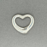 Estate Tiffany & Co. SS Peretti 22mm Open Heart Pendant