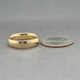 Estate 14K Y Gold 5.7mm Polished Ring