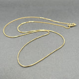 Estate 14K Y Gold 1.0mm 18” Box Chain