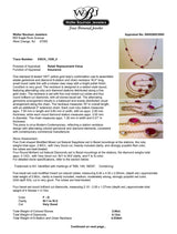 Estate 14K Y Gold 2.90ctw Ruby & 0.13ctw Diamond Station Necklace