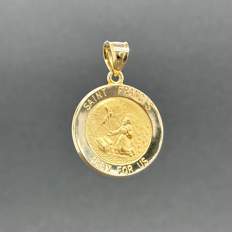 Estate 14K Y Gold Saint Francis Charm