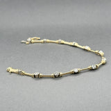 Estate 14K Y Gold 1.06ctw Diamond Link Bracelet