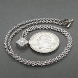 Estate Charriol 18K W Gold 0.23ctw Diamond Alor Pendant