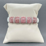 Estate Judith Ripka SS 22.24ctw Jadeite Cuff Bracelet