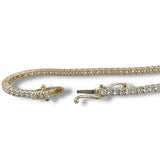 14K Y Gold 2.40ctw E-F/VVS2 Lab-Created Diamond Tennis Bracelet