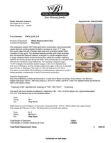 Estate 14K W Gold 0.63ctw H-I/SI1-I1 Diamond By The Yard Necklace