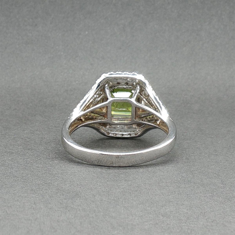 Estate 14K W Gold 1.82ct Sphene & 0.68ctw Diamond Halo Ring