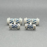 Estate Tiffany & Co. SS Vintage Swirl Column Cufflinks