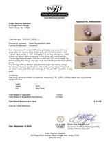 Estate 14K W Gold 0.07ct I/VS2 Diamond Single Stud Earring