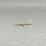 Estate 14K Y Gold 16.7mm Mini Cross Pendant