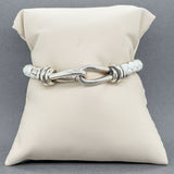 Estate Tiffany & Co. Picasso SS Leather Knot Bracelet