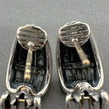 Estate David Yurman SS 18 Thoroughbred Shrimp Earrings