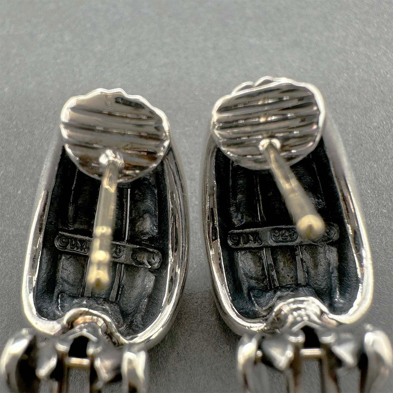 Estate David Yurman SS 18 Thoroughbred Shrimp Earrings