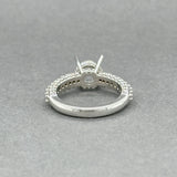 Estate 14K W Gold 0.90ctw I/SI2-I1 Diamond Mounting