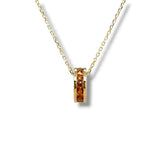 14K Y Gold 0.39ctw Citrine Rondell Pendant
