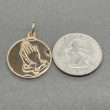 Estate 14K Y Gold Serenity Prayer Pendant