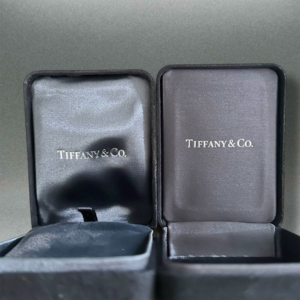 Estate Tiffany & Co. Velour Inner Pendant Boxes set of 2 (EMPTY)