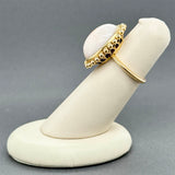 Estate 18K Y Gold 13.01ctAngel Skin Coral Ring