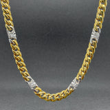 Estate Braccio 18K Y Gold 0.47ctw I-J/I1 Diamond Curb Link Chain