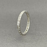 Estate Platinum 0.58ctw H-I/SI2-I1 Diamond Eternity Ring