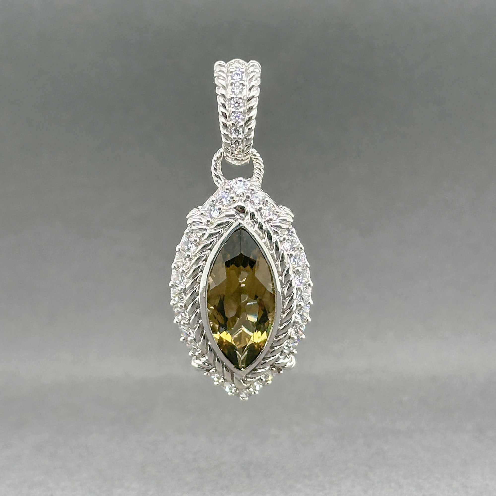 Estate Judith Ripka SS CZ Enhancer Pendant – Walter Bauman Jewelers