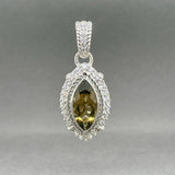 Estate Judith Ripka SS CZ Enhancer Pendant