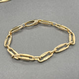 Estate 18K Y Gold 6.0mm 33” Fancy Paperclip Link Chain
