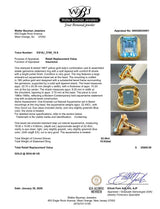 Estate 18K Y Gold 22.40ct Aquamarine Cocktail Ring GIA #2223624452