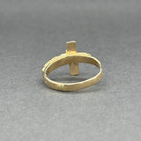 Estate 14K Y Gold Crucifix Ring