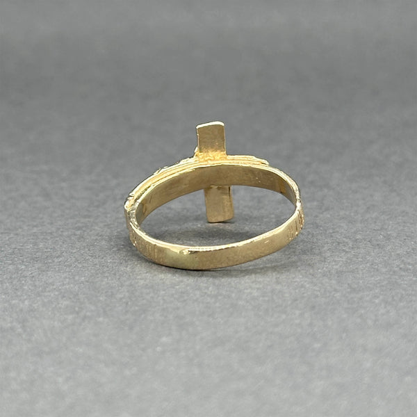 Estate 14K Y Gold Crucifix Ring