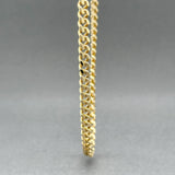 Estate 14K Y Gold 4.4mm 24.75” Curb Link Chain