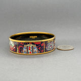 Estate Hermes YGP Enamel Bangle Bracelet