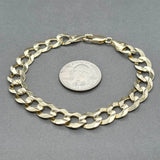 Estate 14K Y Gold 9.83mm Men’s Curb Link Bracelet