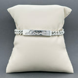 Estate David Yurman SS 0.20ctw Diamond Love Station Bracelet