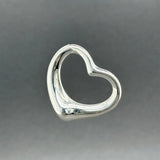 Estate Tiffany & Co. Peretti SS 27mm Open Heart Pendant