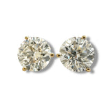 14K Y Gold 3.00ctw F/VS1 Lab-Created Diamond Martini Set Earrings