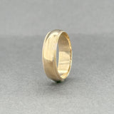 Estate 14K Y Gold 5.1mm Milgrain Edge Ring