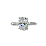 14K W Gold 0.25ctw Diamond Engagement Ring Mounting