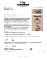 Estate 14K Y Gold 0.26ctw G-H/SI1-I2 Diamond Eng. Ring