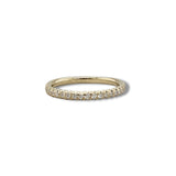 14K Y Gold 0.42ctw G/SI1 French Pave 3/4 Around Diamond Band