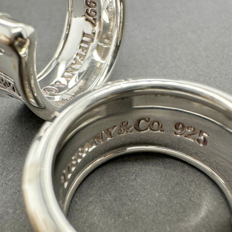 Estate Tiffany & Co. SS 1837 Hoop Earrings