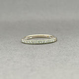 Estate 10K W Gold 0.14ctw Fancy Yellow-F-G/VS2-SI1 Lab-Created Diamond Ring