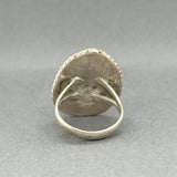 Estate SS 8.94ct Turquoise Cocktail Ring