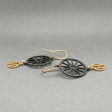 Estate Hermes 18K R Gold Crazy Caleche Dangle Earrings