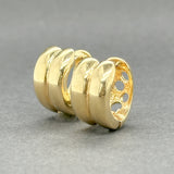 Estate 14K Y Gold 14.45mm Huggie Earrings