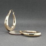 Estate 14K Y Gold 32.09mm Hoop Earrings