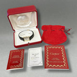 Estate Cartier 18K Y Gold Tank Women’s Quartz Watch Ref#11402