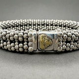 Estate Lagos SS 18 Caviar Double Row Bracelet