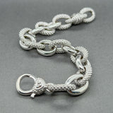Estate Judith Ripka SS Cable Link Bracelet
