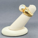 Estate 18K Y Gold South Sea Pearl Ring